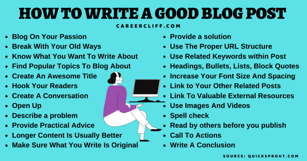 How To Write Good Content For Blog?